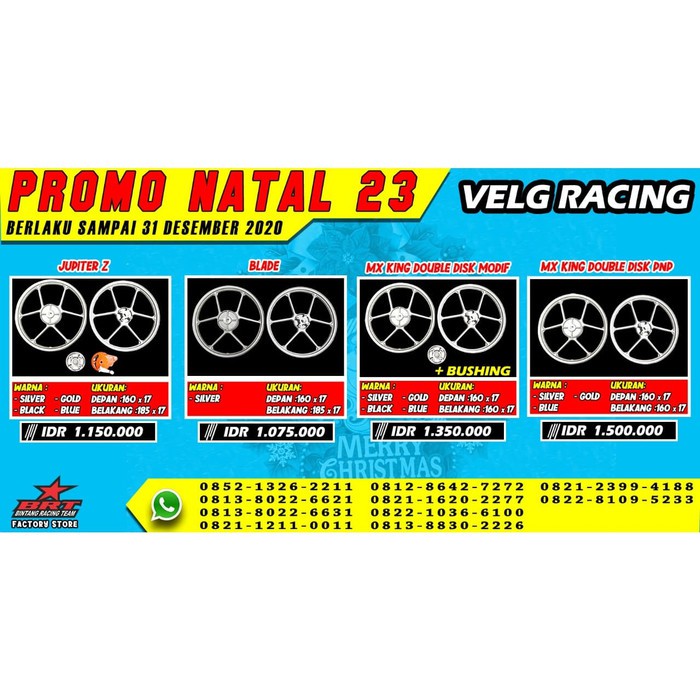 Velg Racing BRT (MX King Double Disk PNP)