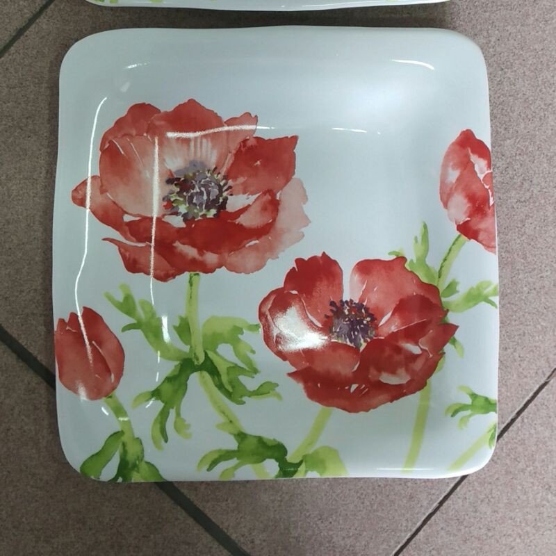 PIRING KERAMIK HIAS SANGO MOTIF BUNGA JADUL GIFT