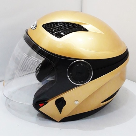 Helm Zeus ZS-610 Golden Yellow HalfFace M - (Ex Display)