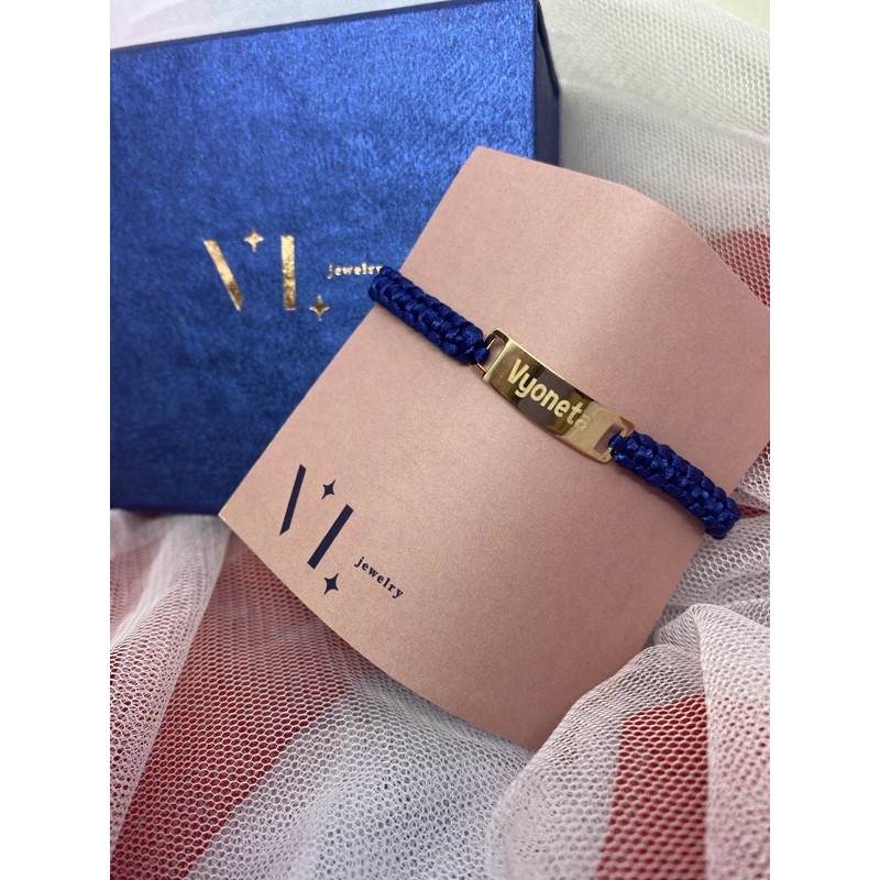 Gelang emas 16k / gelang plat custom