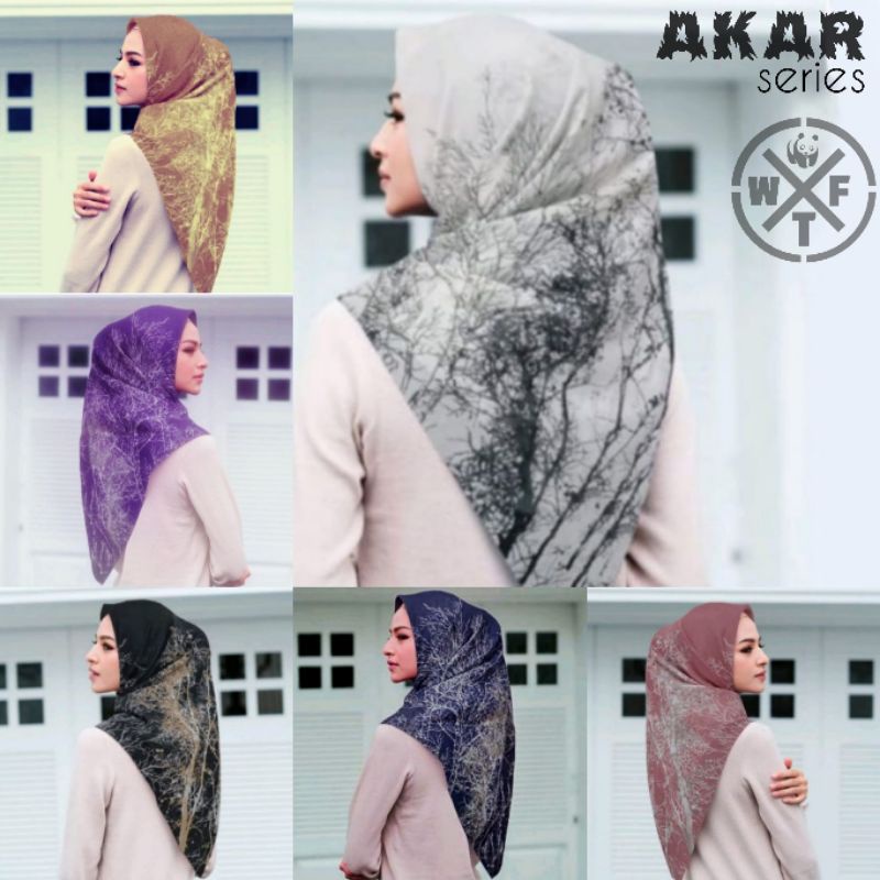 HIJAB SEGI EMPAT VOAL MOTIF LASERCUT PREMIUM TERBARU BEST SELLER || Akar series