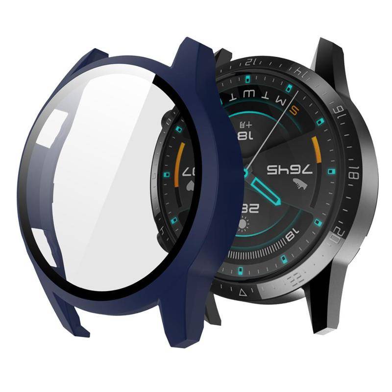 Pelindung Layar Tempered Glass Bumper Frosted Untuk Huawei Watch 3 Pro 46mm / 48mm