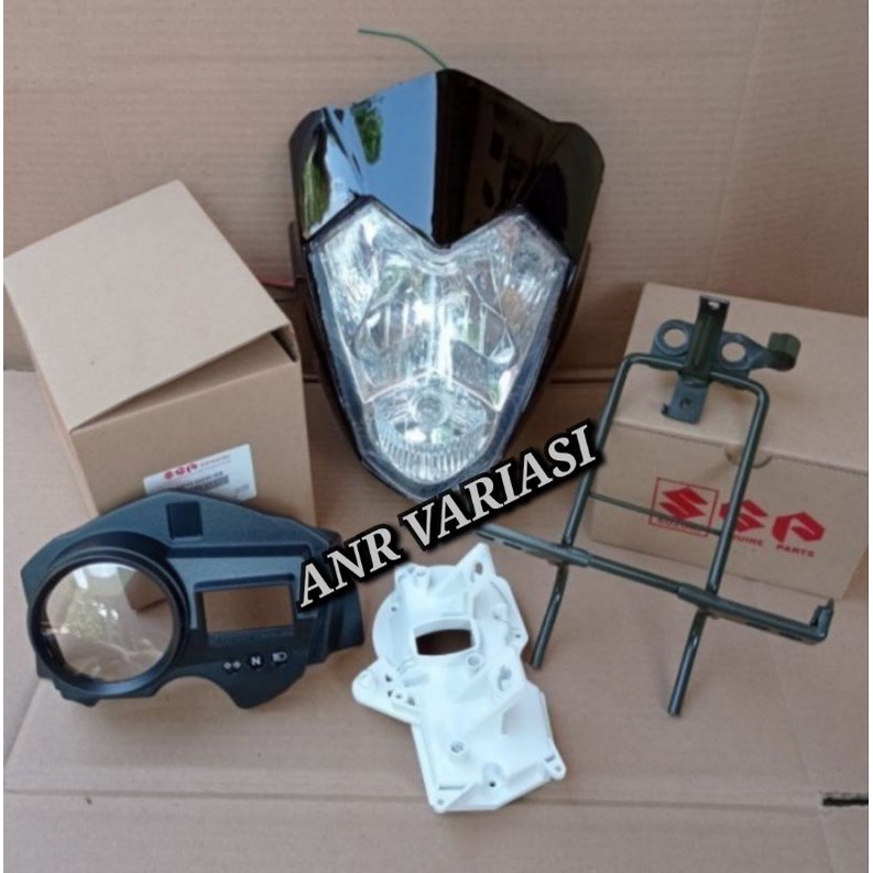 BATOK LAMPU DEPAN FULL SET SATRIA F 150 OLD KEPALA KECIL CBU FU THAILAND RAIDER PNP FU BARONG 2011-2