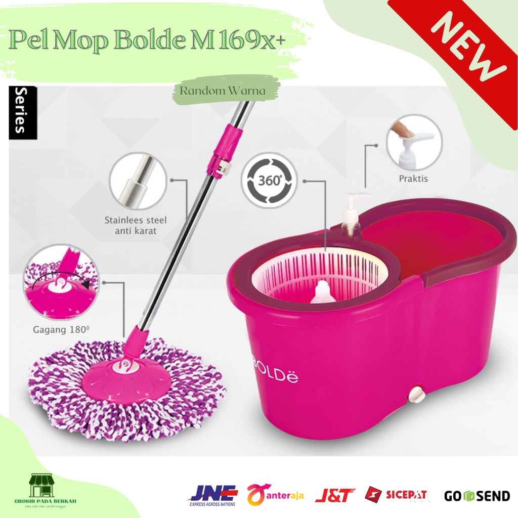 GPB - Bolde Alat Lap Pel Putar peras -Lap Pel Super Mop Bolde M 169x+