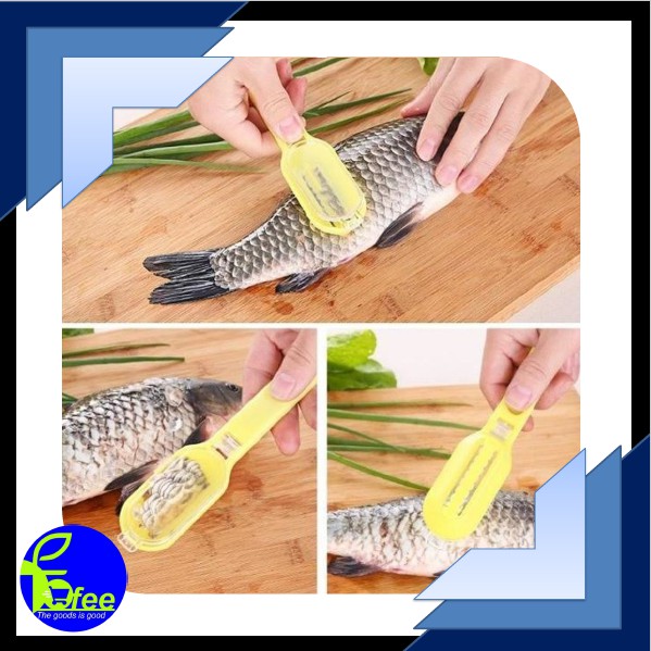 [IMPORT] - Alat Pembersih Sisik Ikan Praktis Instan - Plastik - 17x3.7cm