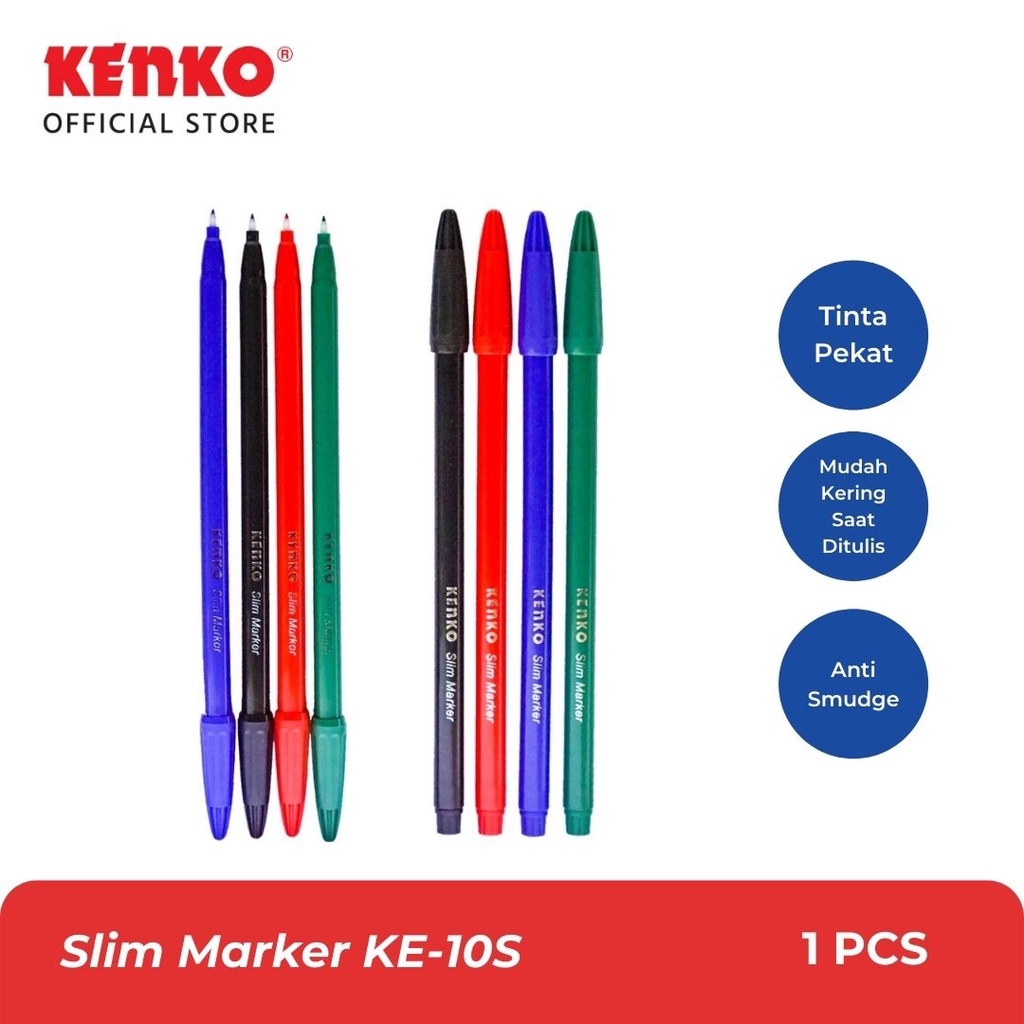 

KENKO SLIM MARKER / Spidol Tinta KE-10S