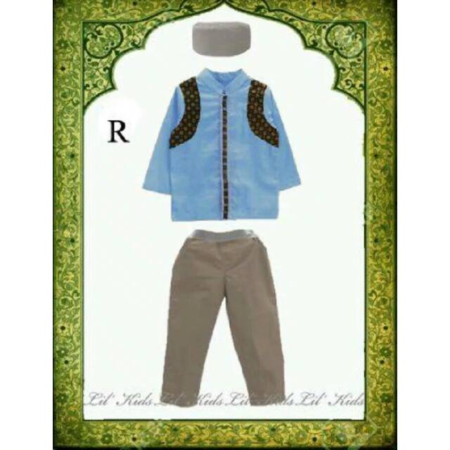 Stelan Koko Panjang Biru Langit LK73R