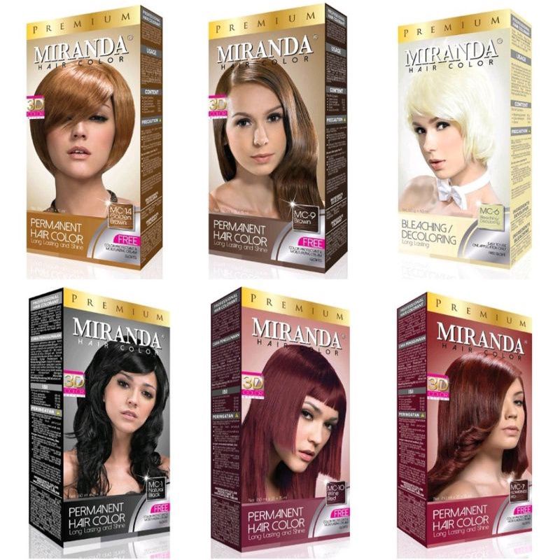 Jual cat rambut MIRANDA/pewarna rambut/pikok harga murah Indonesia ...