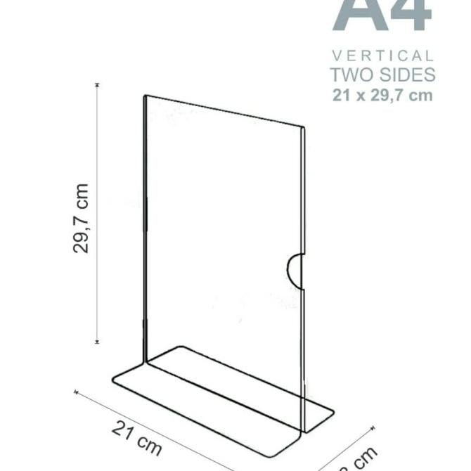 

BISA BAYAR DITEMPAT Acrylic 2 Sides A4 Holder Surabaya TERBAIK Kode 469