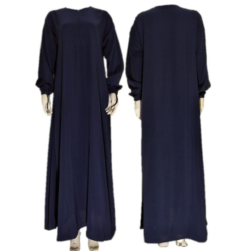 Gamis Wolfis Polos Syari Tangan Tali