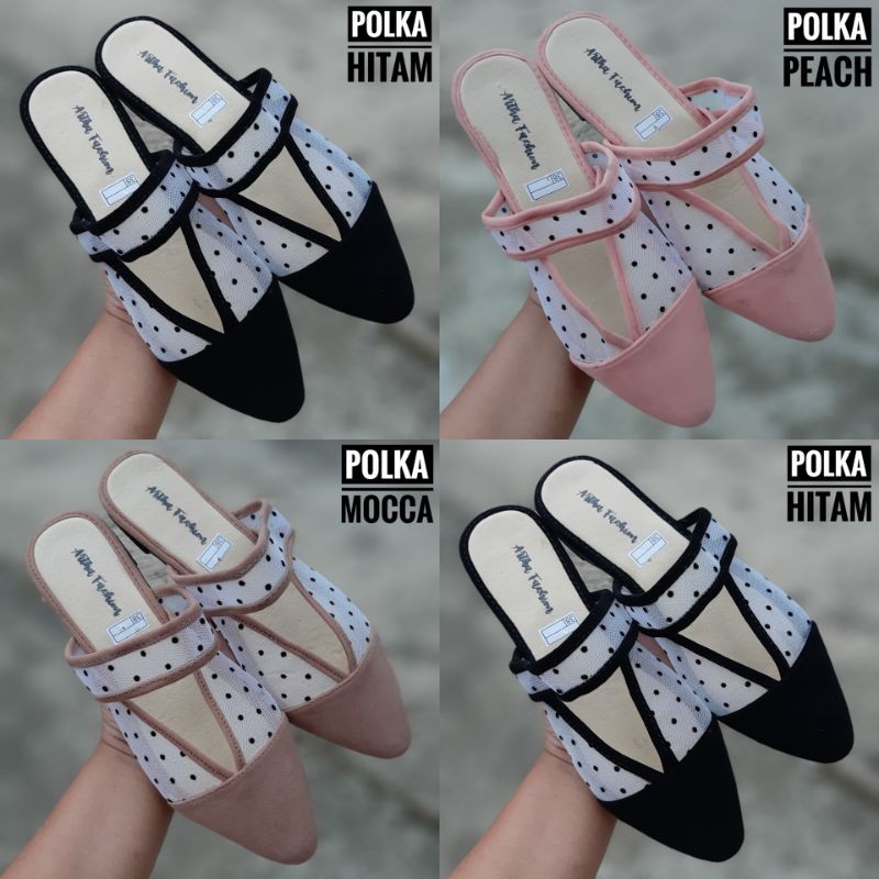 [AA] FLATSHOES DOTTY ORGANZA // sepatu wanita