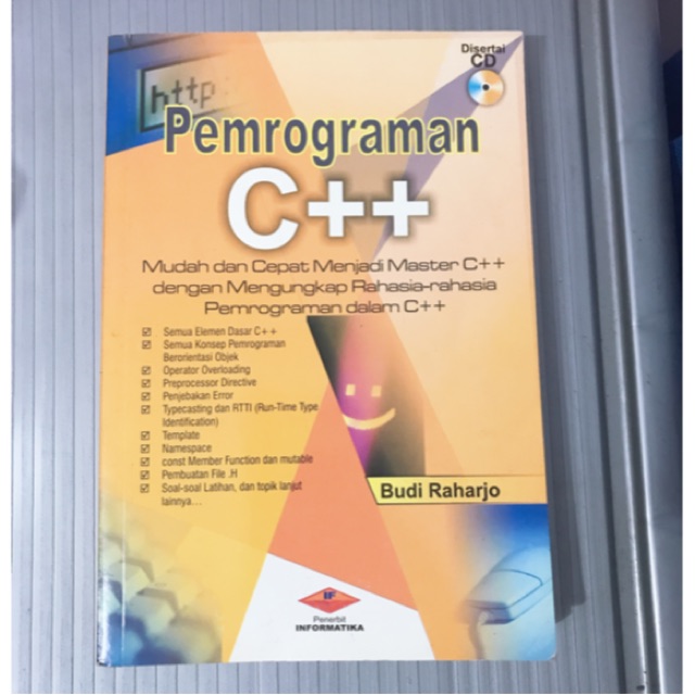 Buku Pemrograman C++ oleh Budi Raharjo (preloved)
