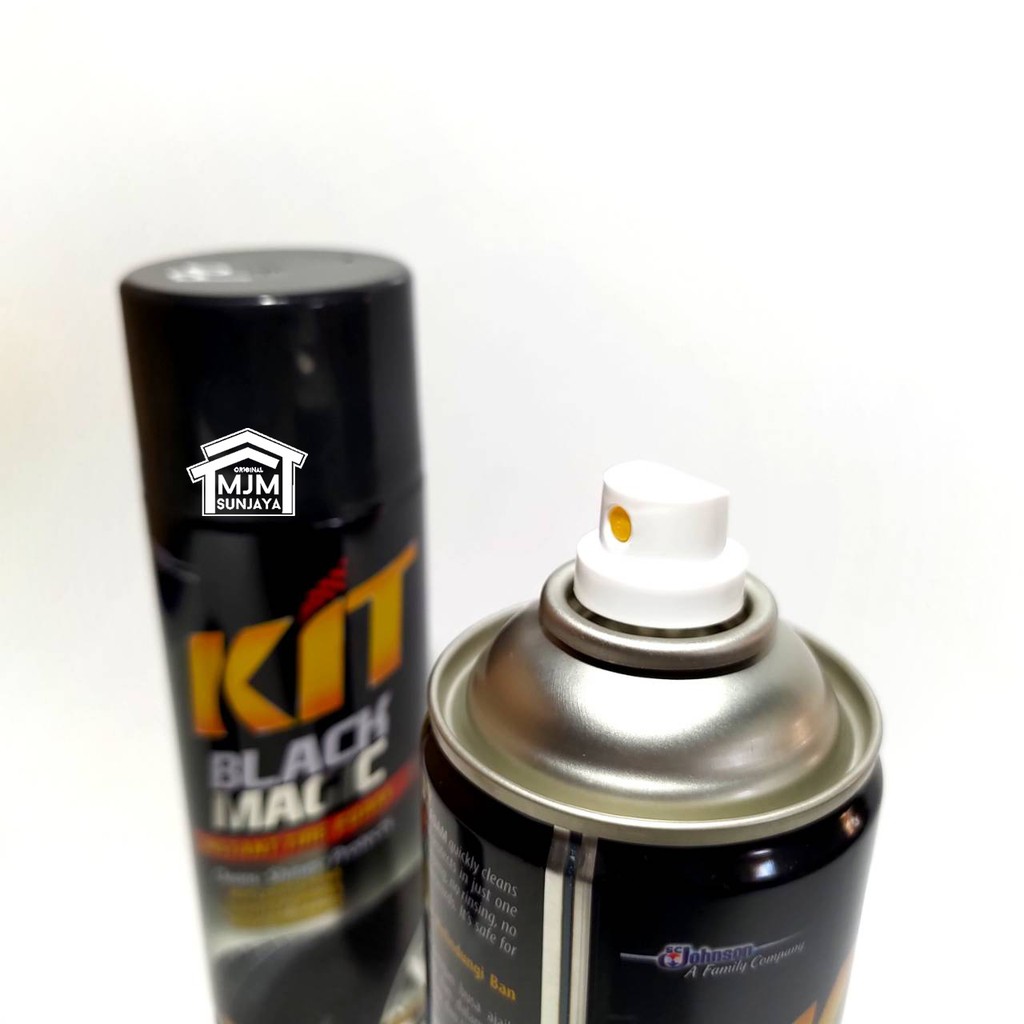 KIT Black SEMIR BAN Magic Instant Tire Foam 360mL PENGHITAM SPRAY SEMPROT BAN MOBIL MOTOR HITAM