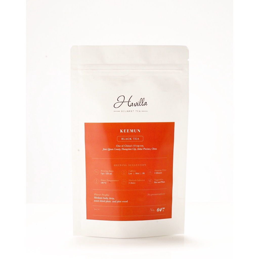 

HAVILLA KEEMUN BLACK TEA / Teh Hitam / Teh Cina PREMIUM / Qimen Black Tea / DAUN TEH HITAM PREMIUM