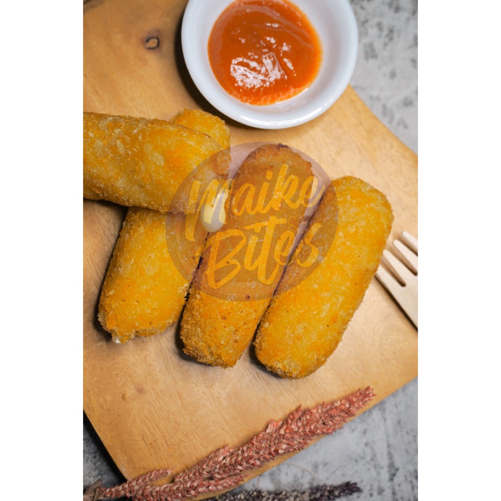 

Mozarella Stick (Frozen Food/Makanan Beku) | Frozen Food Mozarella Stick Isi 6 pcs | Maike Bites