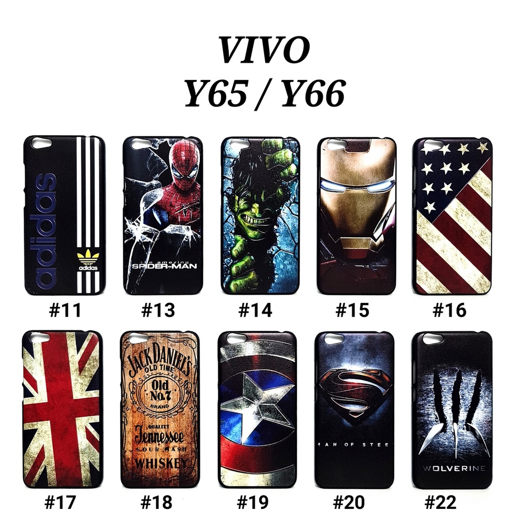 VIVO Y53 2017 Y65 Y66 Y69 Y71 Y81 Y83 Y19 2019 Y11 Y12 Y12I Y15 Y17 Y30 Y30I Y50 Y91C Y1S Y93 NON FINGER - MAN HARD CASE Marvel Super Hero