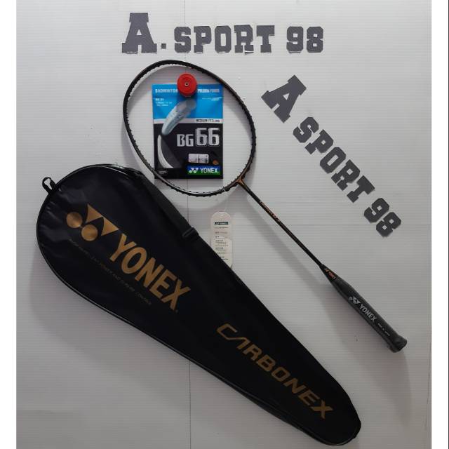 RAKET BADMINTON YONEX CARBONEX 50 JP LOGO PBSI 30 LBS