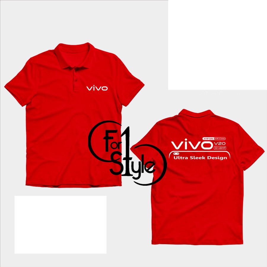 Polo Shirt Kaos Polo Vivo V20 Ultra Sleek Design DB Kaos Gadget