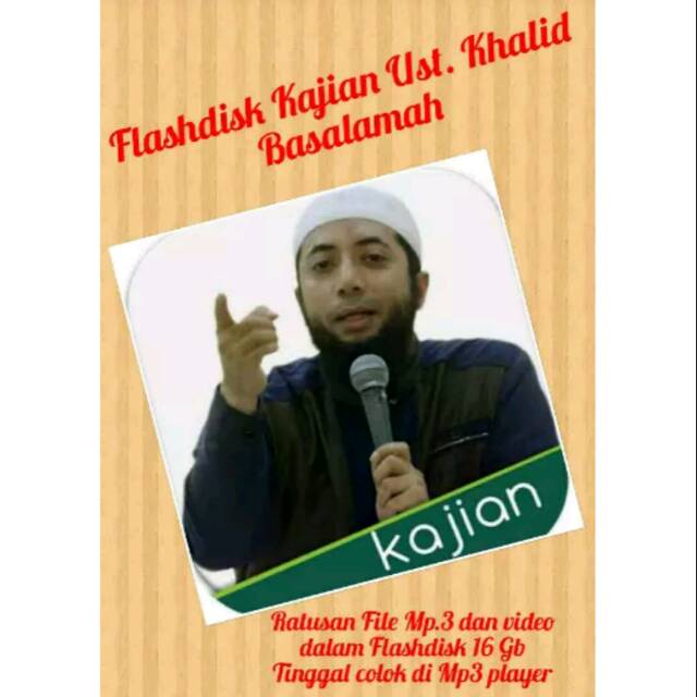 Flashdisk Kajian Ceramah Ustadz Khalid Basalamah Shopee Indonesia