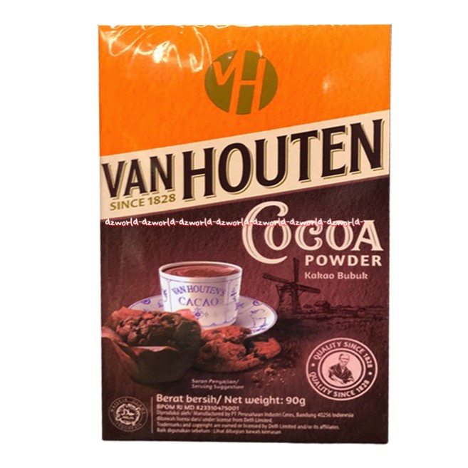 Vanhouten Cocoa Powder 90gr bubuk cocoa murni Coklat Kokoa Untuk Kue Van Houten Powders