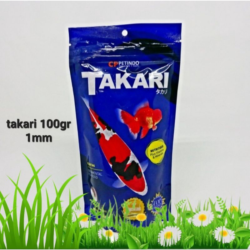 takari 100gr pelet pakan ikan koki koi dll