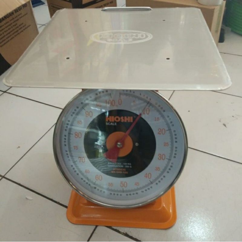 Timbangan Duduk Manual Segi Hioshi Scale 100kg MS-SHD-100