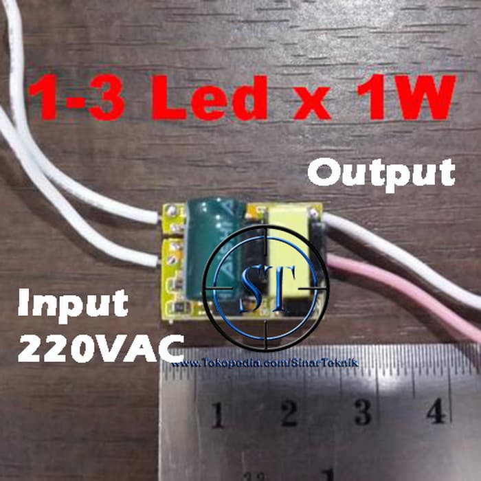 Kit Driver LED 3Led x 1Watt 220VAC