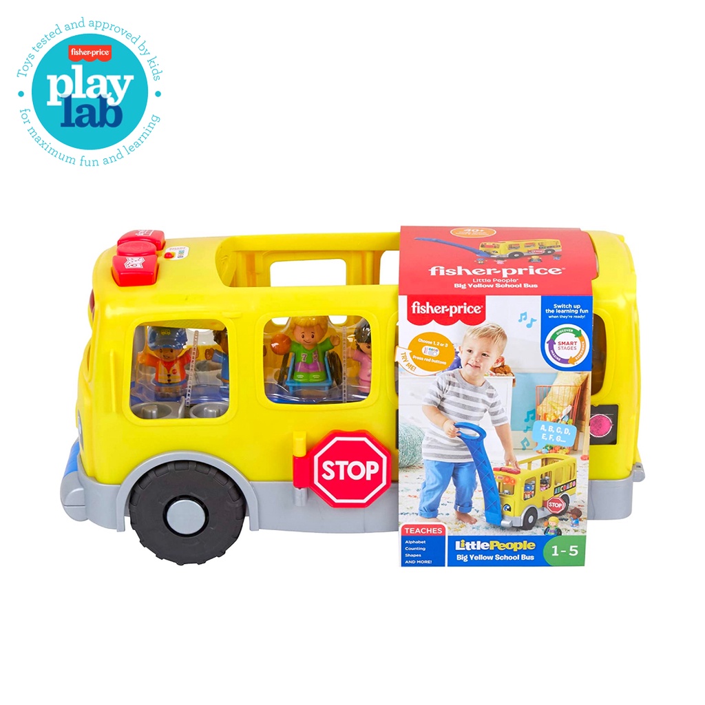 Fisher-Price Little People Big Yellow School Bus - Mainan Edukasi Bayi