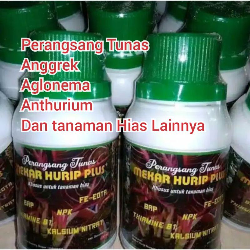Pupuk Perangsang Tunas Mekar Hurip Plus 100 ml Tanaman Hias, Anggek, Aglonema, Anthurium