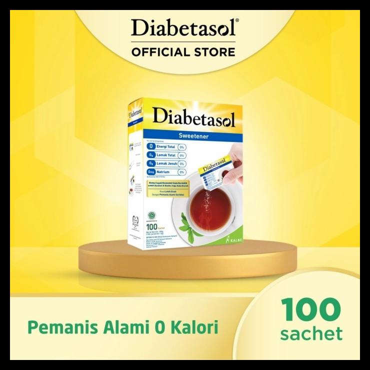 

TERBARUU!! Diabetasol Zero Calorie Sweetener 100 X 1,5 G (Sachet) TERBARU