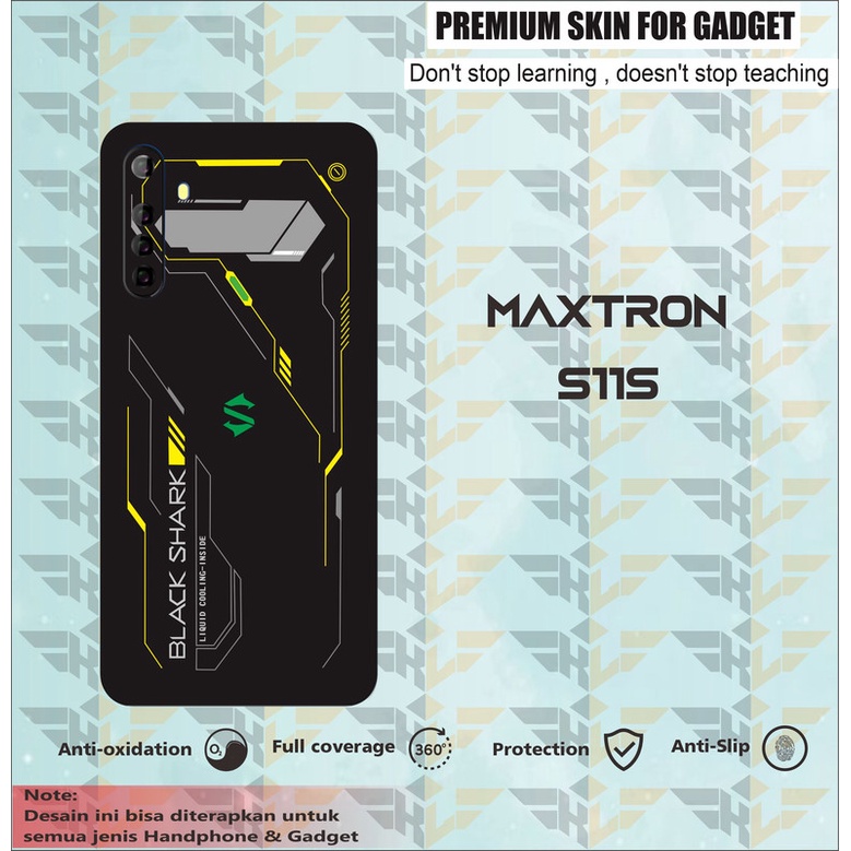 GARSKIN HANDPHONE 2PCS MAXTRON S11S BLACK SHARK