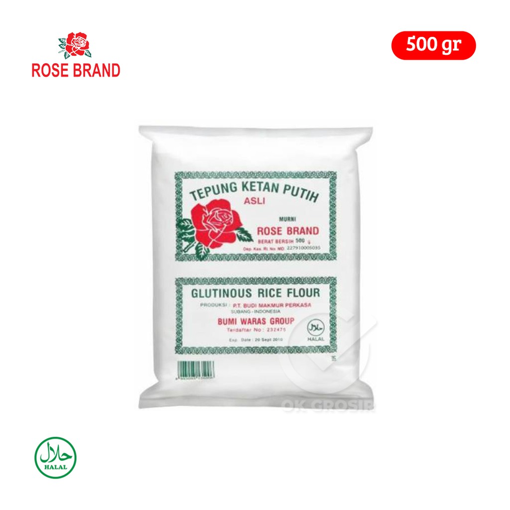 

Tepung Ketan Putih Asli Rose Brand/ Bola Deli (500 gr)