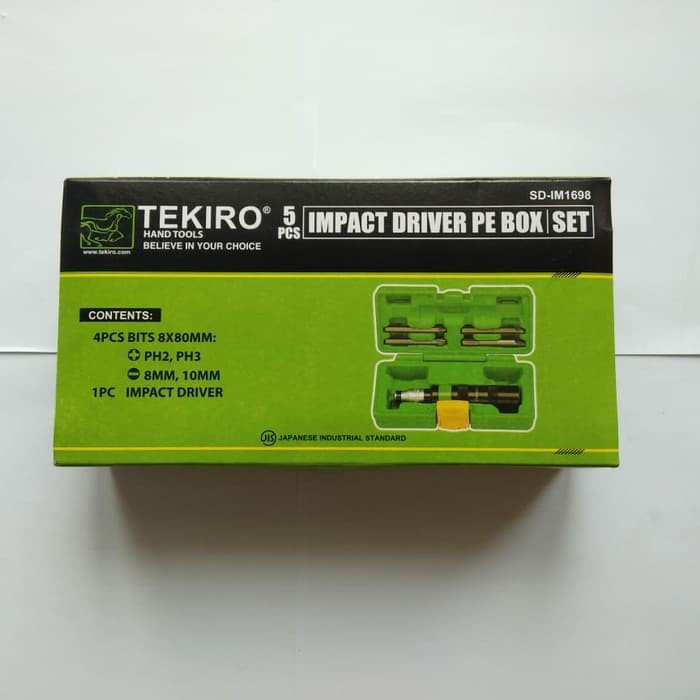 OBENG KETOK TEKIRO 5 PCS / IMPACT DRIVER SET 5PCS TEKIRO/impact driver per box set isi 5pcs BERKUALITAS HIGH QUALITY