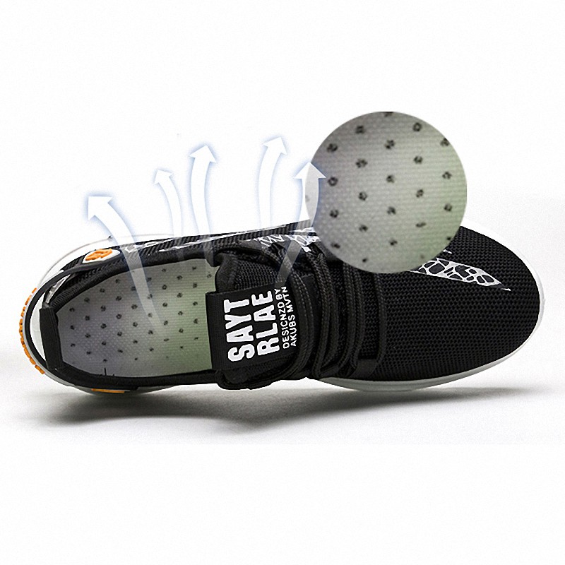 COD Highland Sepatu Sneakers Pria Kasual Sepatu Pria Tali Olahraga Sport Brand Breathable Mesh MR501