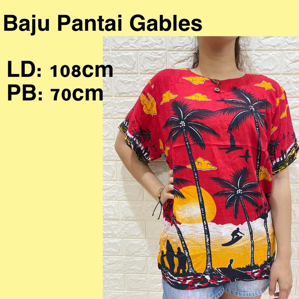 BAJU BALI WANITA PANTAI RAYON PREMIUM ALL SZ