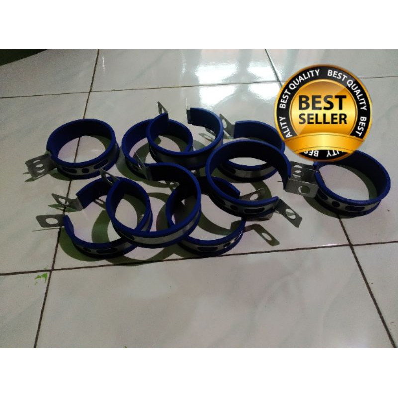 Klem knalpot warna,klem knalpot karet,gantungan knalpot racing