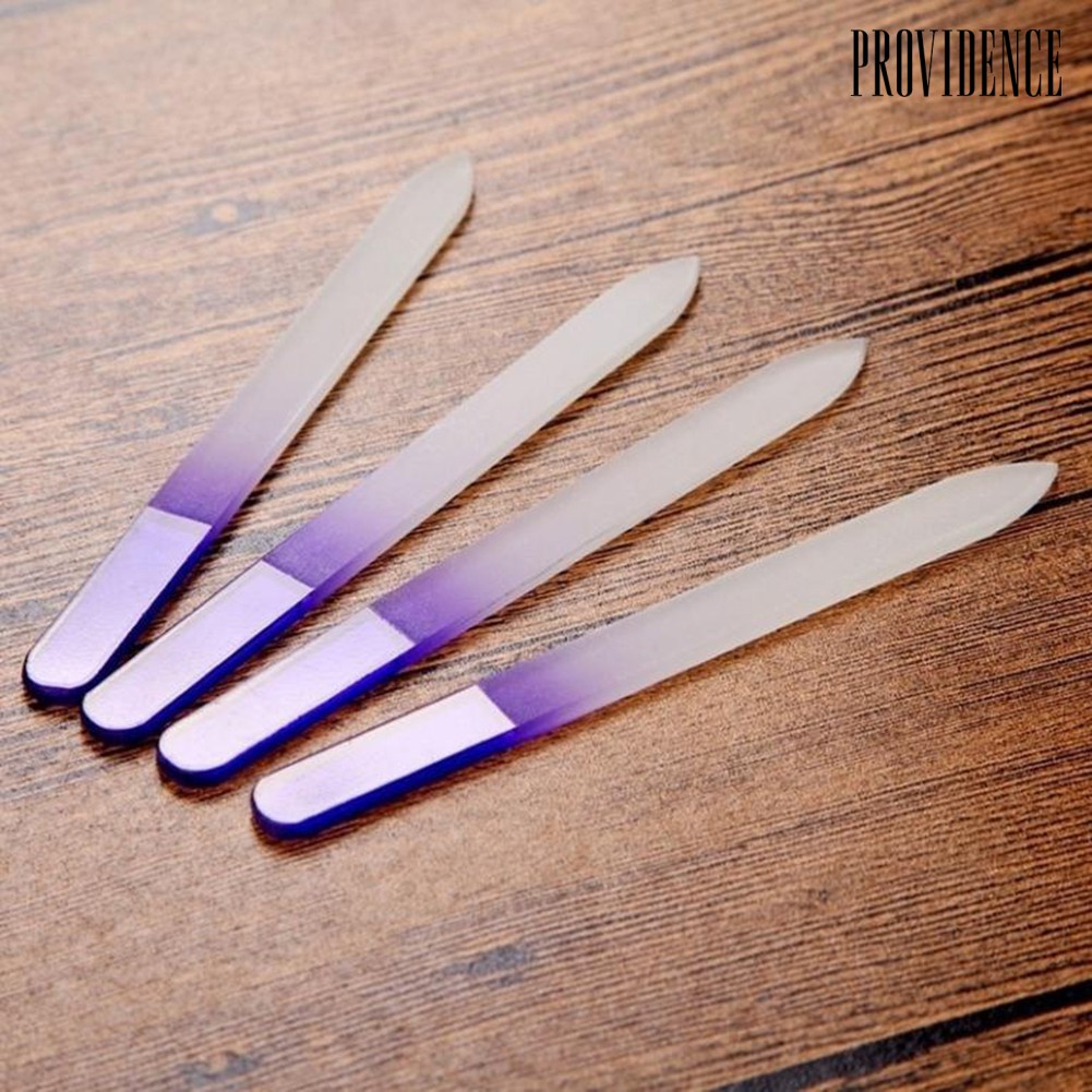 Providence 4 Pcs Durable Glass Nail Files Nail Art Acrylic Tip Buffer Buffing Manicure Tool