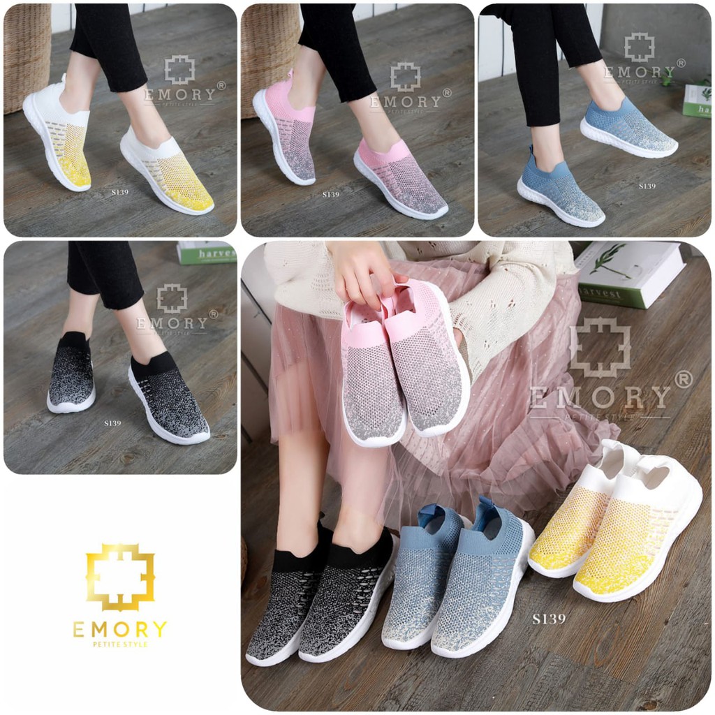 Sepatu Emory Marany S139 original brand / sepatu slip on wanita model terbaru import batam