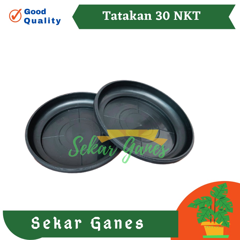 Sekarganes Tatakan alas pot bunga nkt 30 hitam 26cm untuk pot 30cm Pot plastik