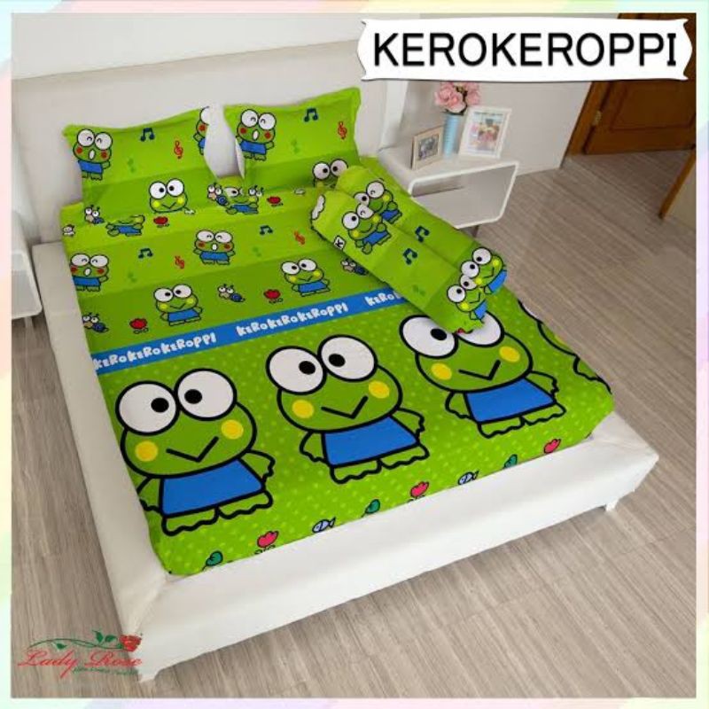 Sprei kasur / Alas kasur keroppi UK 180 x200