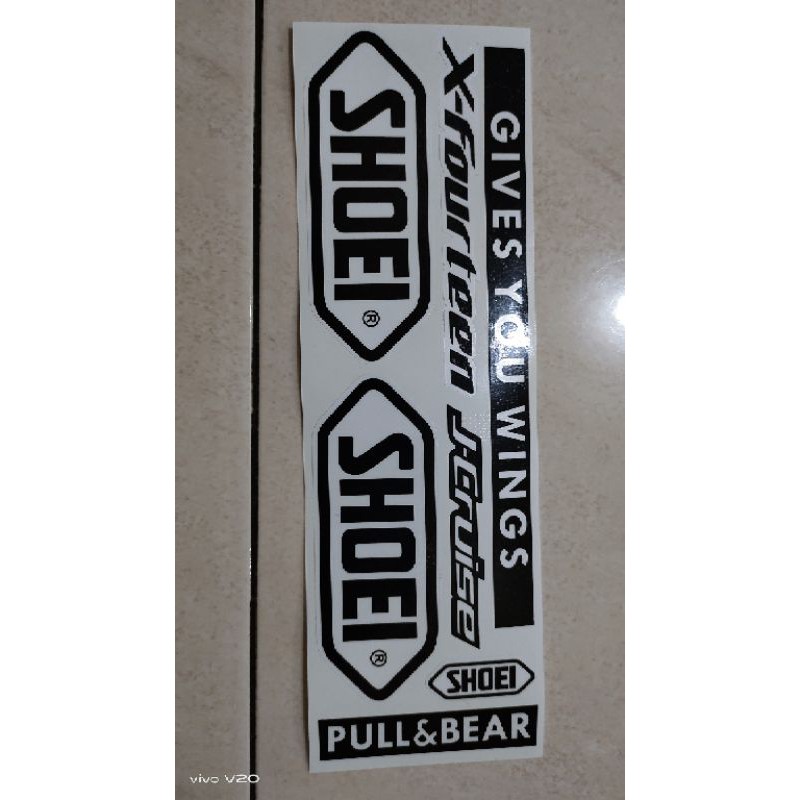 

stiker set shoei