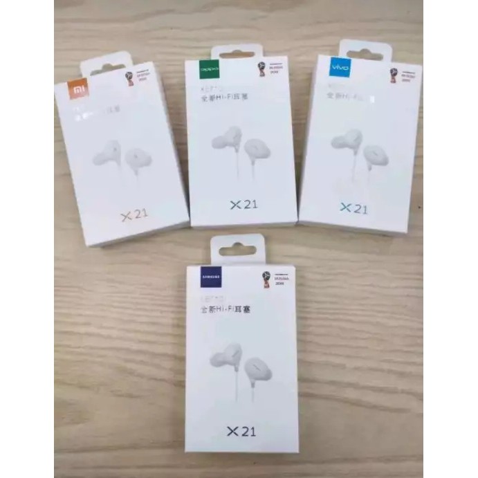 Earphone Handsfree Headset X21 Oppo,Xiaomi,Samsung,Vivo