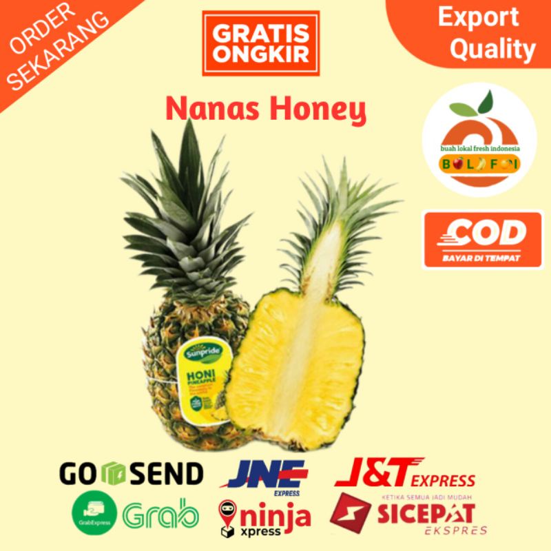 

BUAH NANAS MADU HONI PREMIUM MANIS FRESH SEGARR