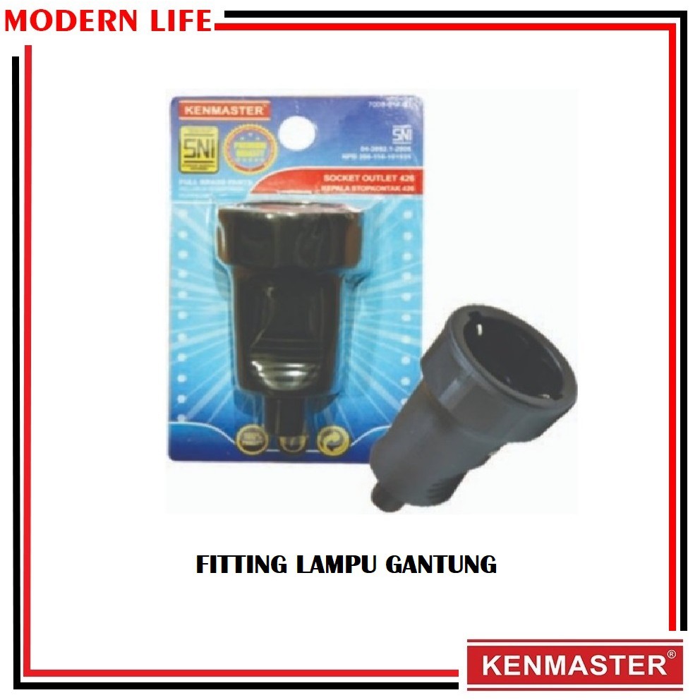 Fitting Lampu Gantung / Socket Outlet / Sambungan Lampu Gantung