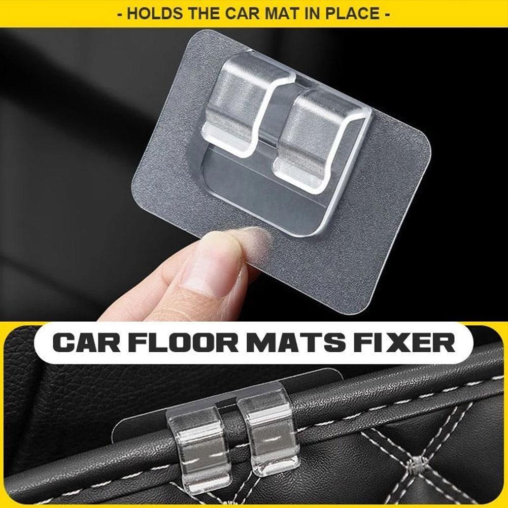 10 Pcs Bracket Kait Perekat Multifungsi Bahan Akrilik Transparan Anti slip Untuk Aksesoris Mobil