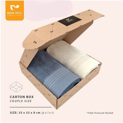 

Box Handuk Double Morning Whistle Untuk 2 Handuk/Gift Box/Kardus Handuk/Kotak Kado/Kotak Handuk