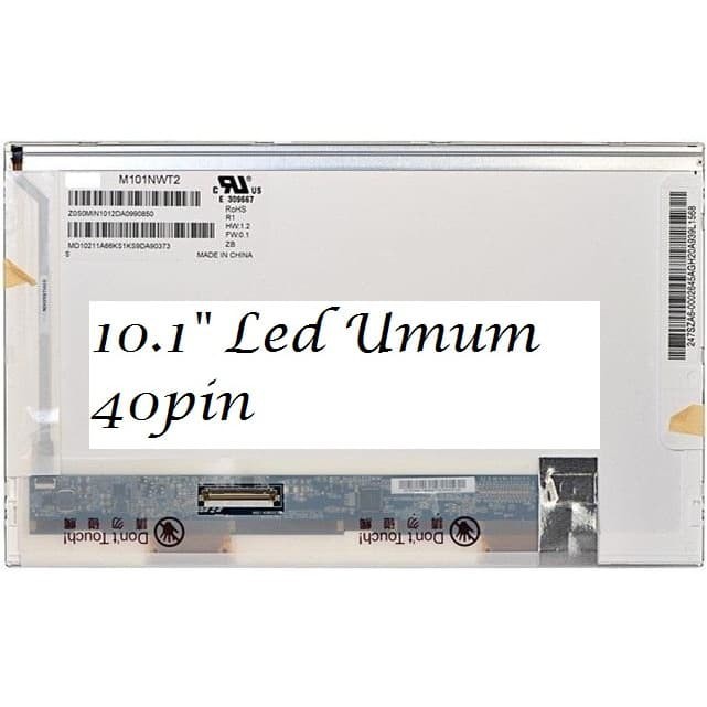 LCD 10.1 TEBAL 40 PIN AXIOO PICO PJM CJM CJW M1100 M1110 M1111 DLL LED 10.1” 40 PIN TEBAL TIPE UMUM