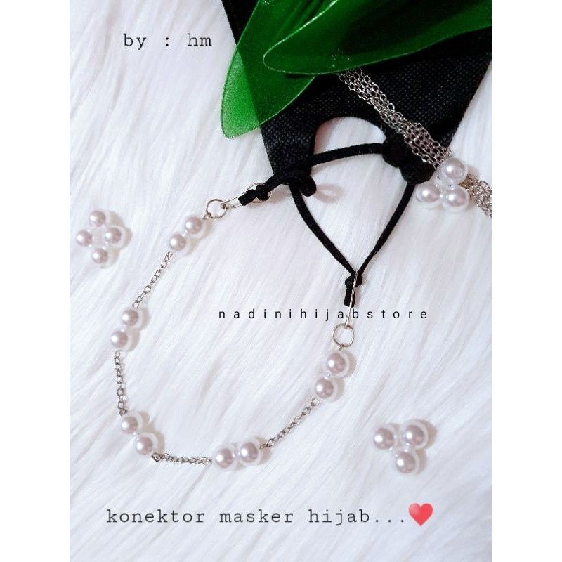 KONEKTOR MASKER - KONEKTOR MASKER HIJAB - KONEKTOR HIJAB - TALI MASKER - PENGAIT MASKER - MASK EXTENDER CEKO CREAM 048