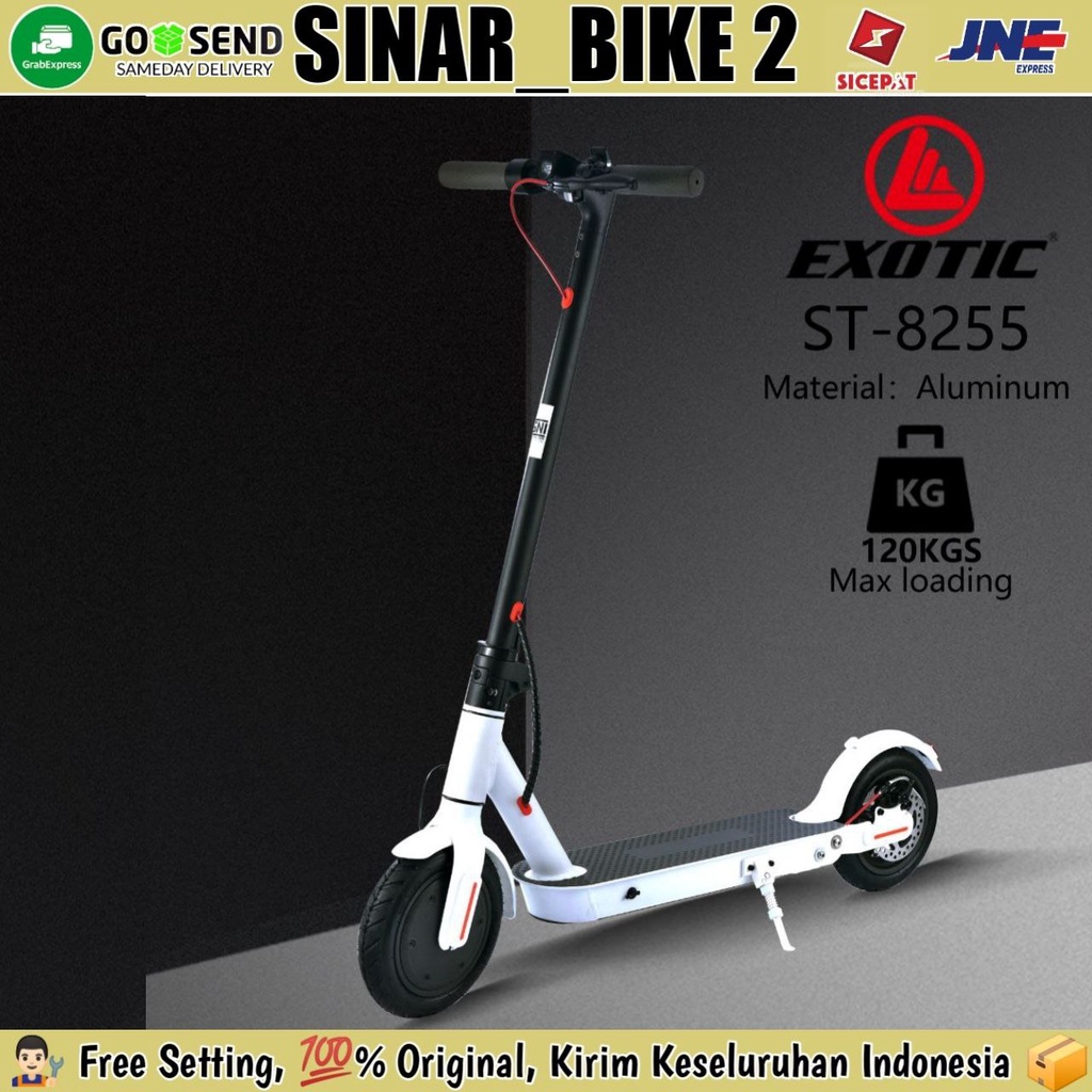 Scooter Skuter Listrik EXOTIC ST-8255 Electric Lipat Dewasa Anak