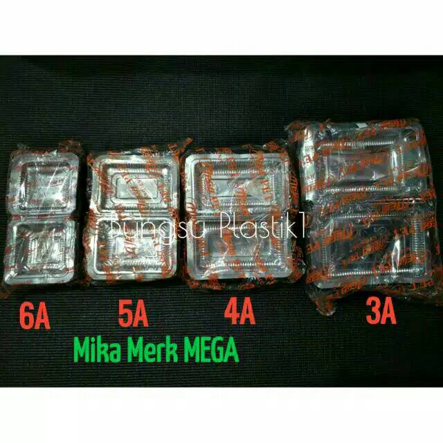 Isi 100pcs/pack MIKA MEGA TEBAL 6A 5A 4A 3A MIKA KUE